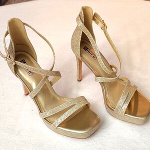 iDiFU WOMENS BLING GLITTER OPEN TOE HIGH HEELS 👠👠👠👠